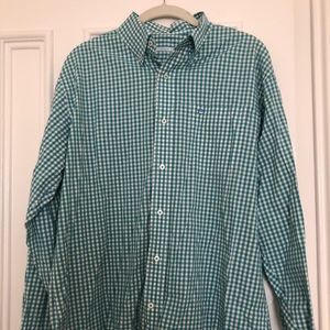 Southern Tide Men’s Turquoise & White Button Down